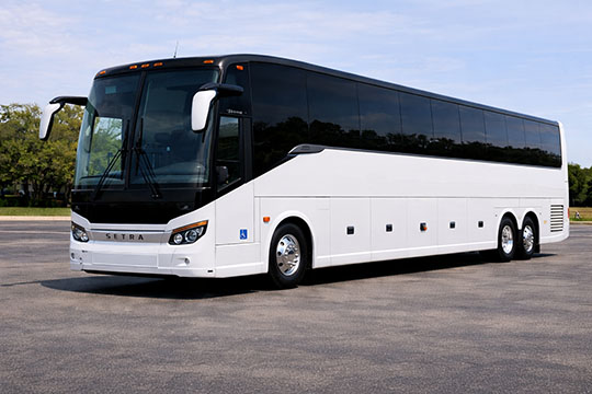 56-passenger charter bus rental Panama City TX